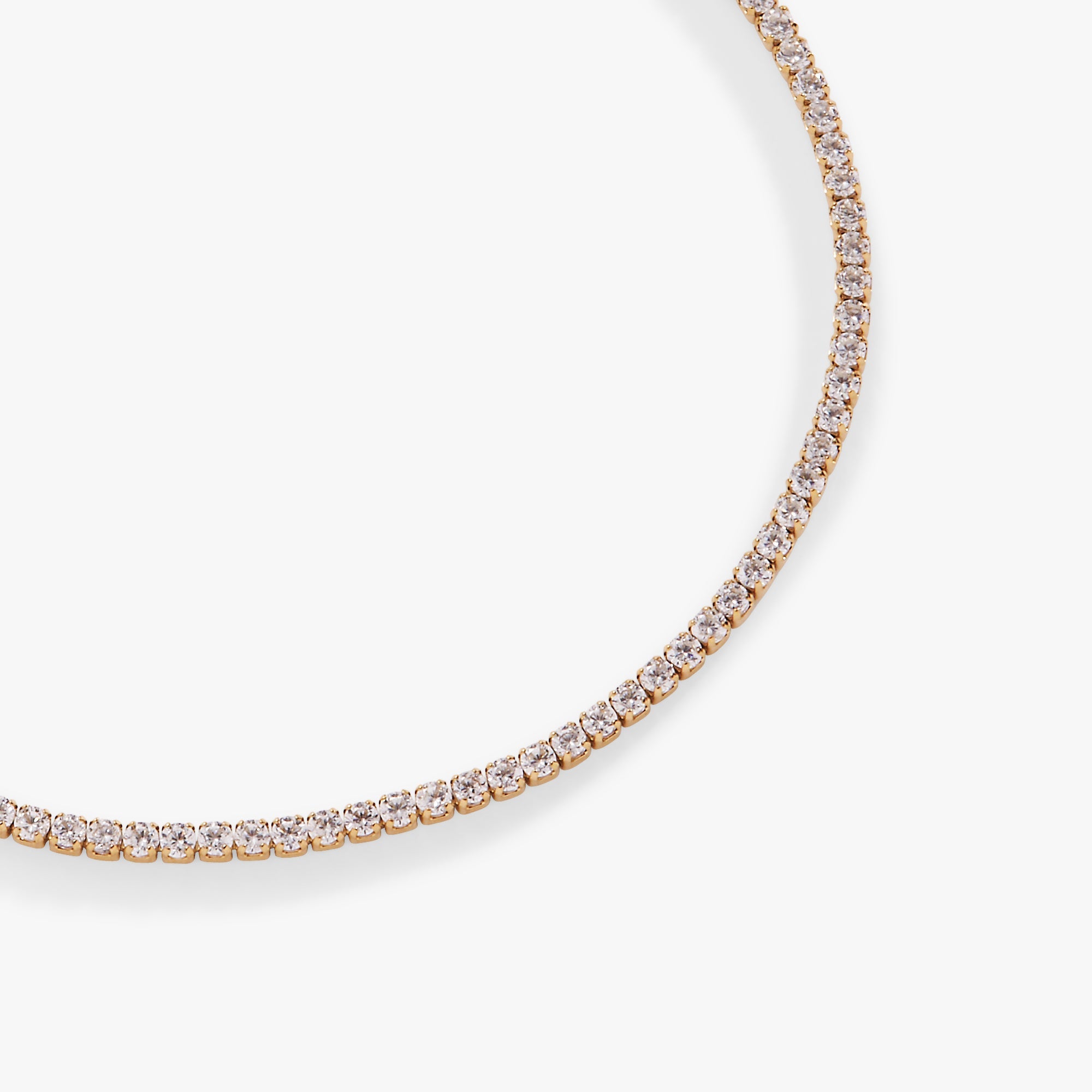 Mini Tennis Bracelet Stainless Steel Gold | Alex and Ani