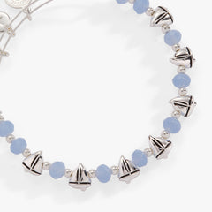 Sailboat Beaded Bangle Silver | Alex and Ani