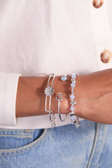 Sailboat Beaded Bangle Silver | Alex and Ani