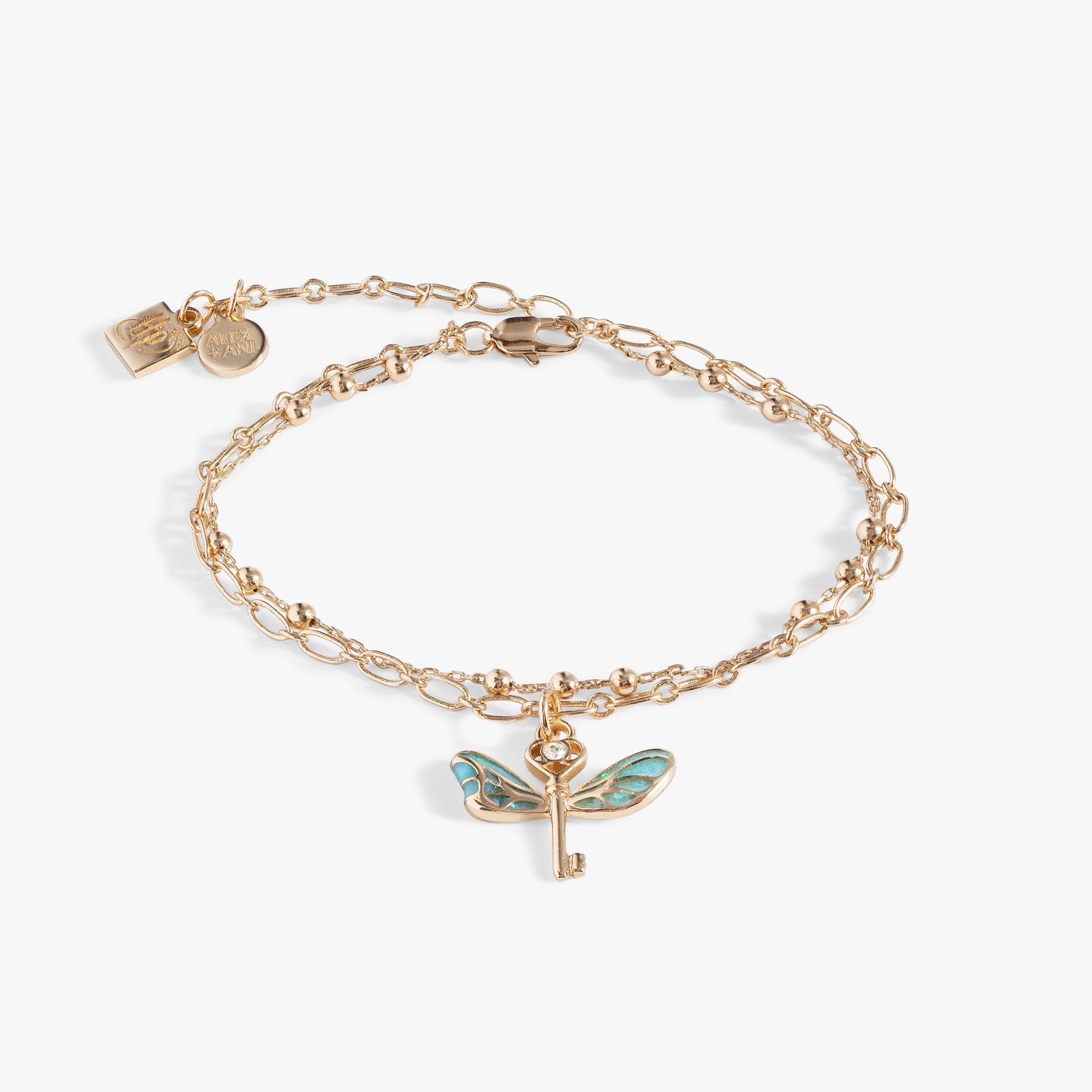 Harry Potter, Flying Keys Adjustable Bracelet Gold | Alex and Ani