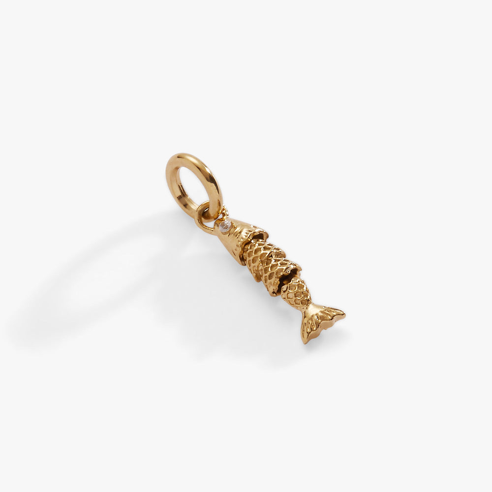 Fish Interchangeable Charm Stainless Steel Gold | Alex and Ani