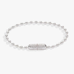 Wings with Cross Barrel Closure Bracelet Silver | Alex and Ani
