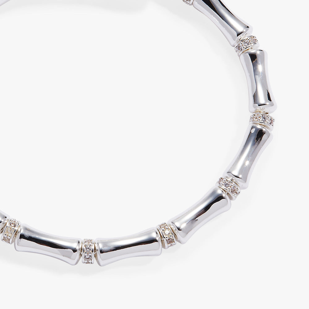 Bamboo Wrap Bracelet Silver | Alex and Ani