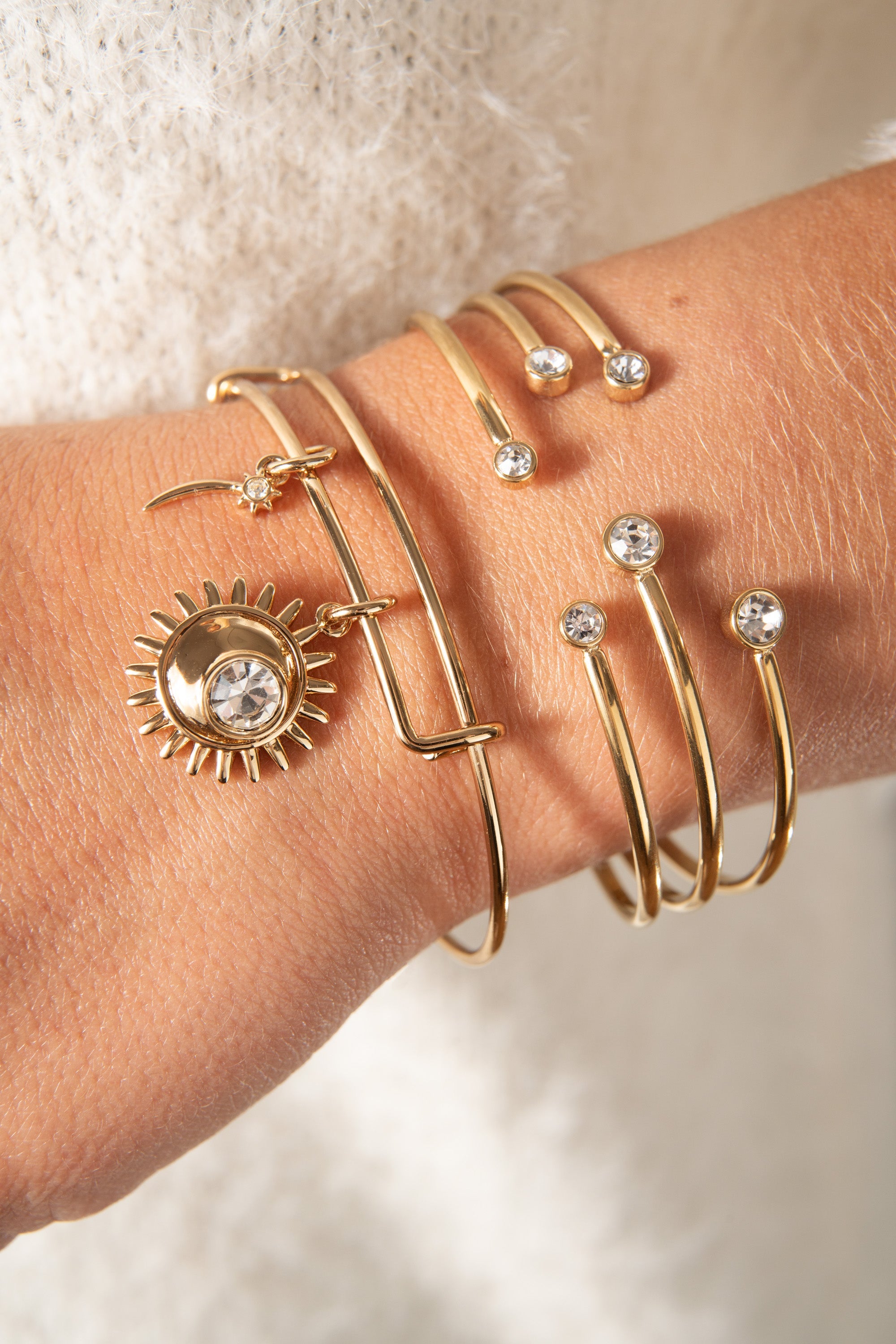 Celestial Bangle Gold | Alex and Ani