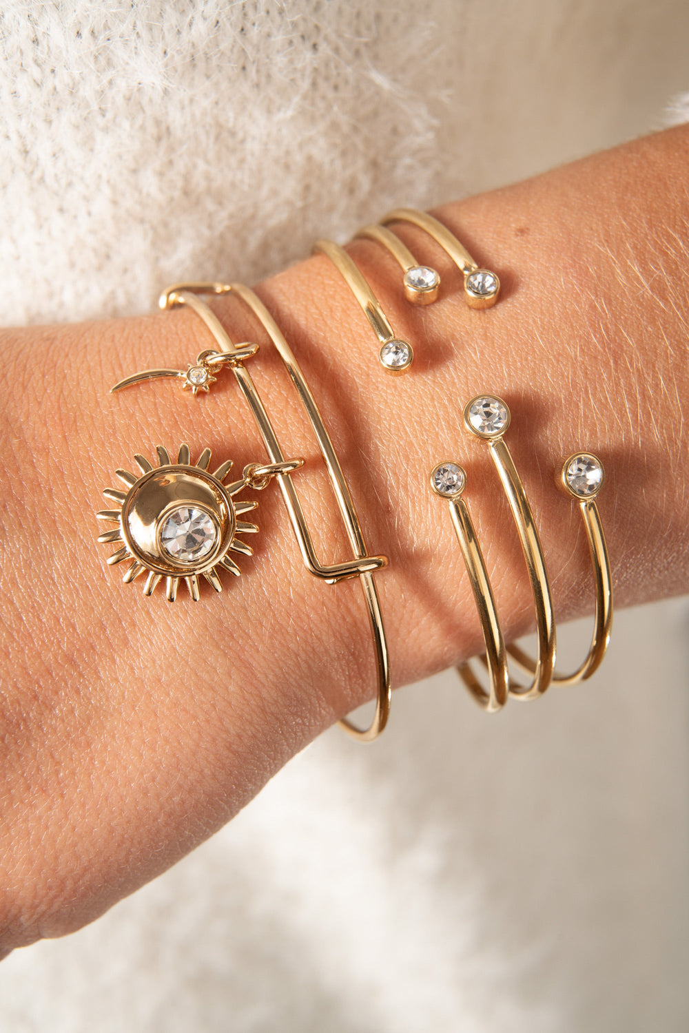 Celestial Bangle Gold | Alex and Ani