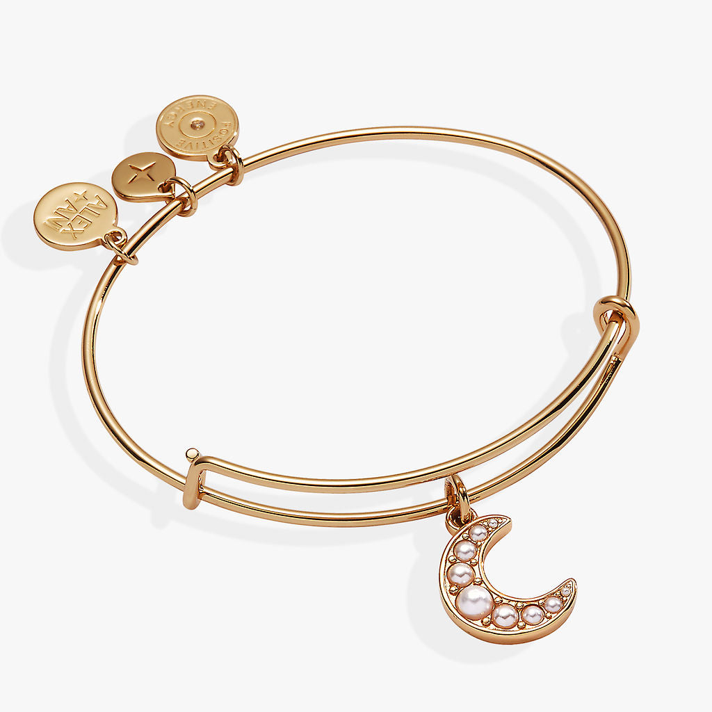 Pearl Moon Bangle Gold | Alex and Ani