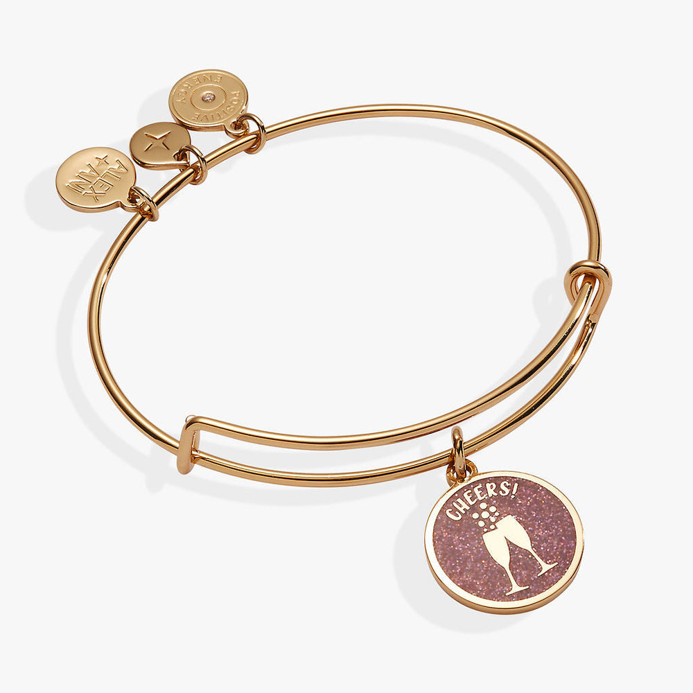 Happy New Year Cheers Bangle Gold | Alex and Ani
