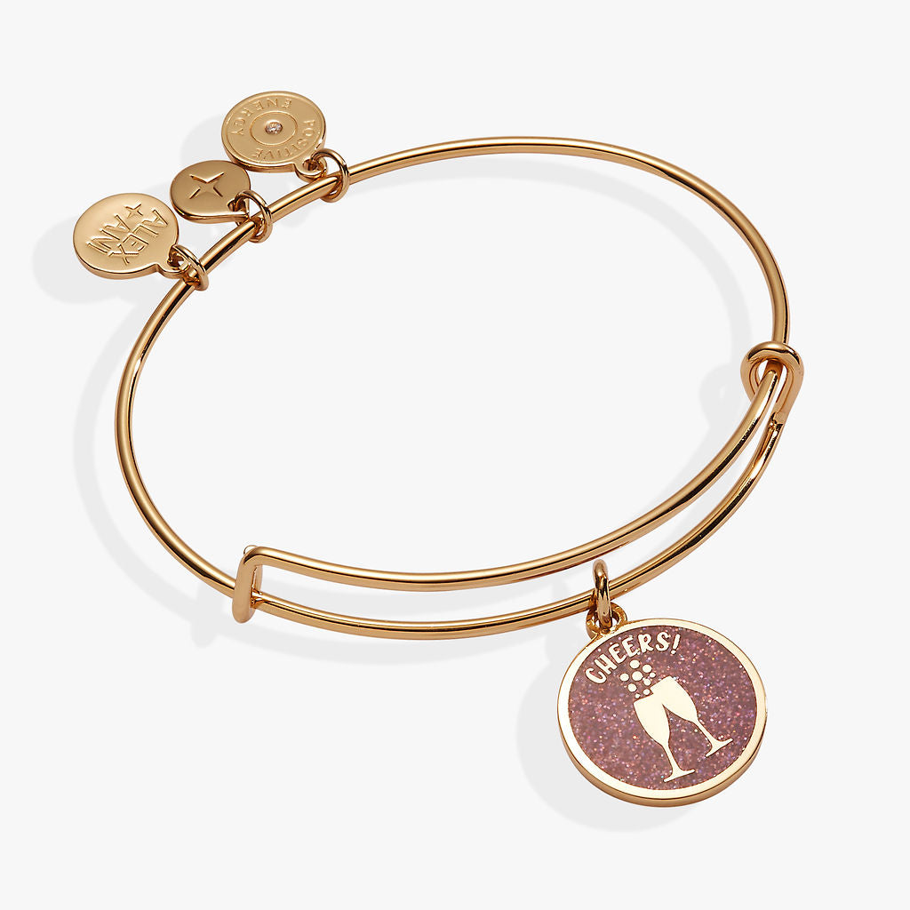 Happy New Year Cheers Bangle Gold | Alex and Ani