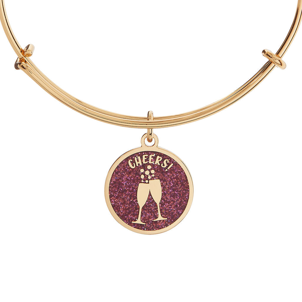 Happy New Year Cheers Bangle Gold | Alex and Ani