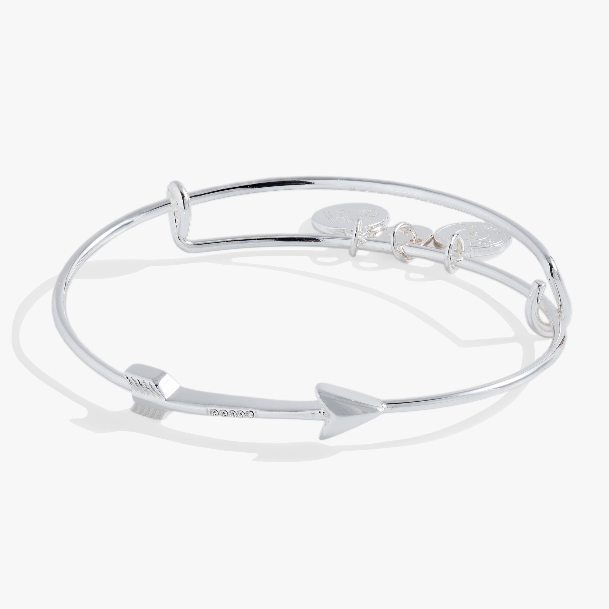 In-Line Arrow Bangle Gold | Alex and Ani