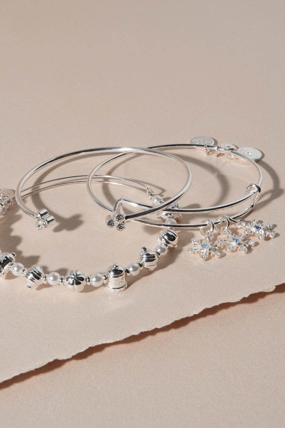 Bells Beaded Bangle Silver | Alex and Ani