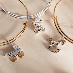 Baby's First Christmas Bracelet Two Tone | Alex and Ani